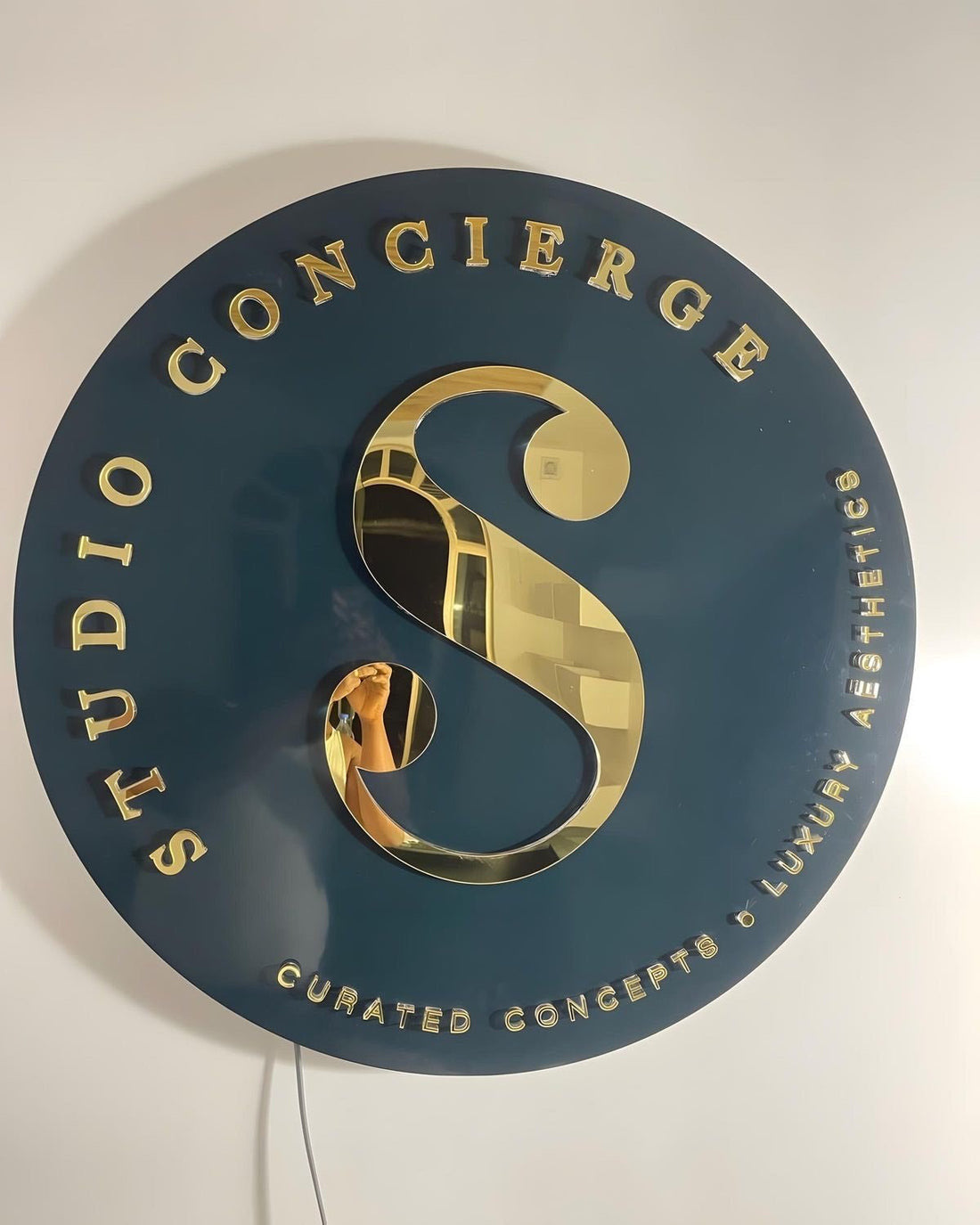 Acrylic Circle Backlit Sign