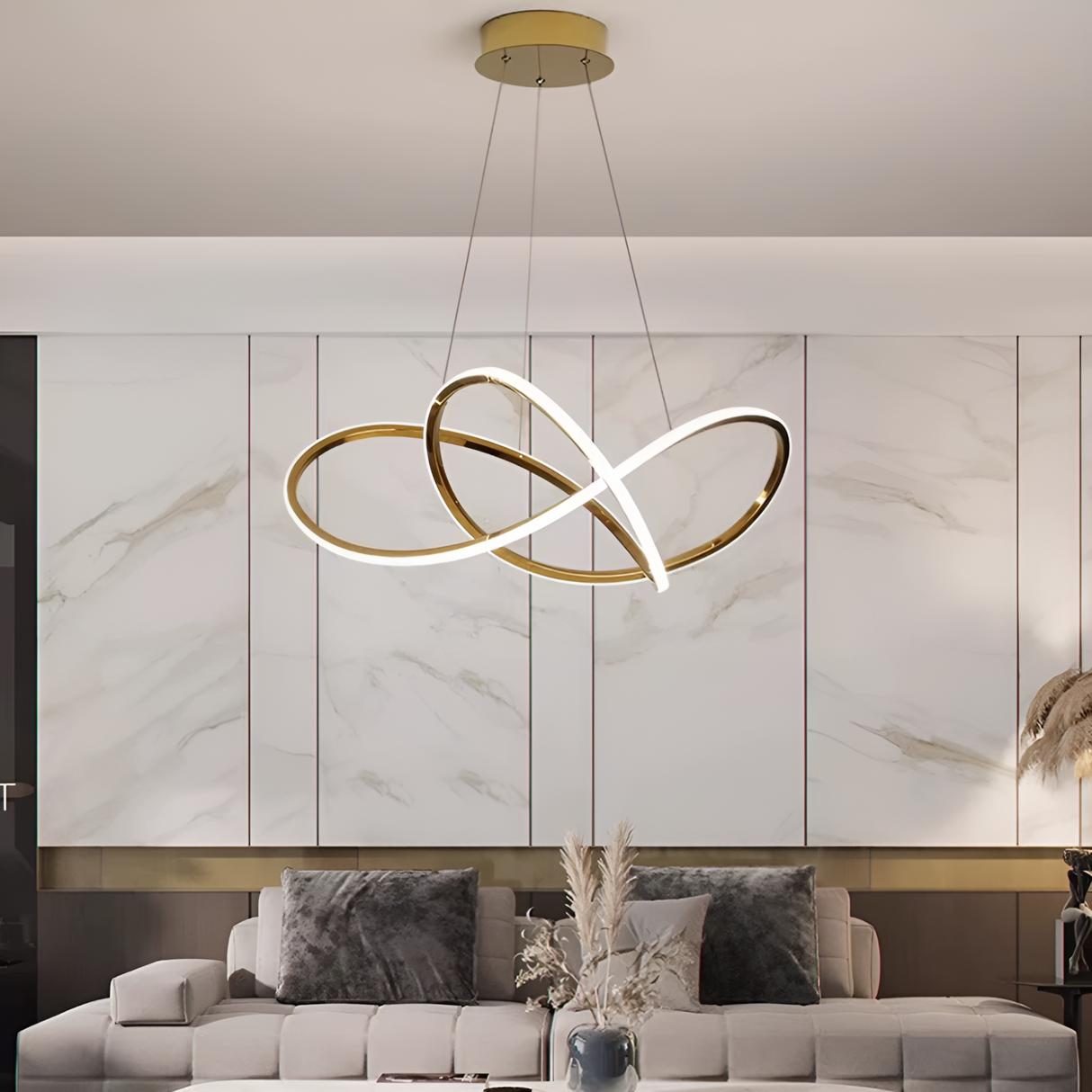 Infinity Pendant Ceiling Light – Luxe Gold