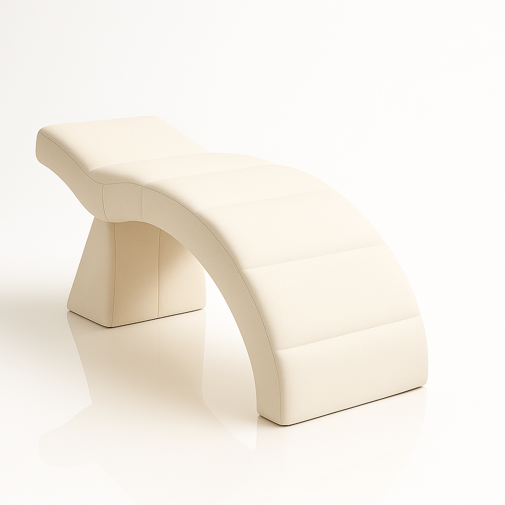 Curve Studio Bouclé Bed