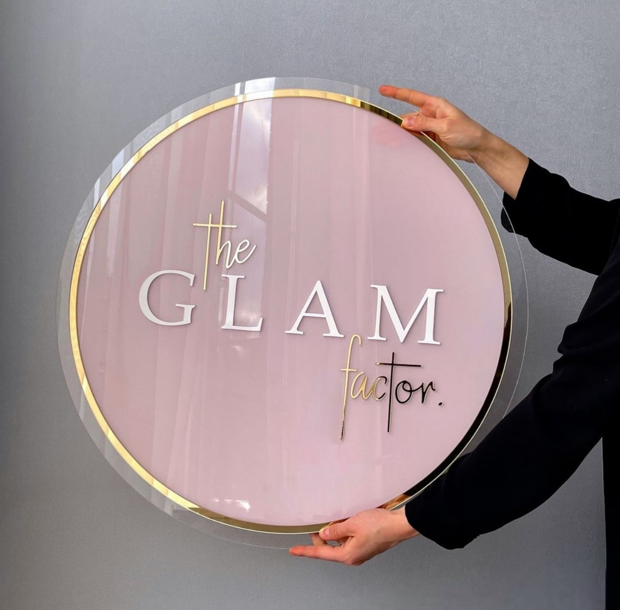 Acrylic Circle Backlit Sign