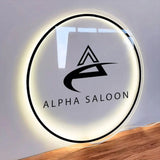 Acrylic Circle Backlit Sign