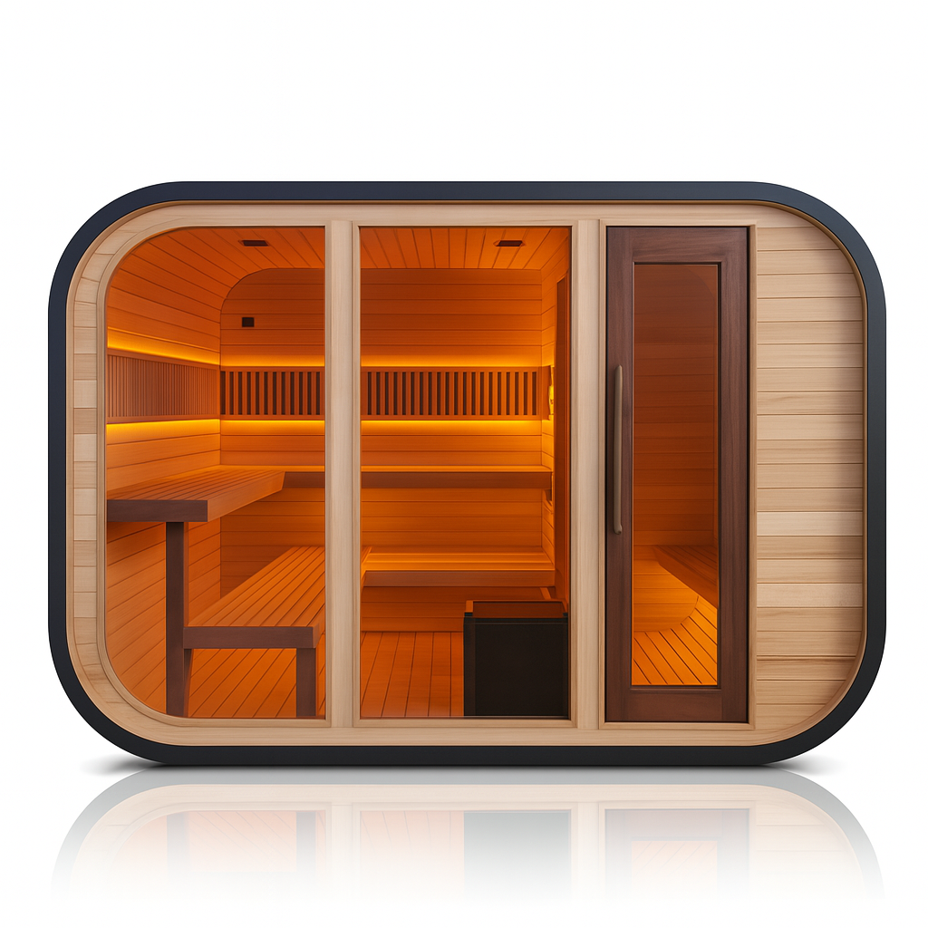 Cube Sauna With Shower