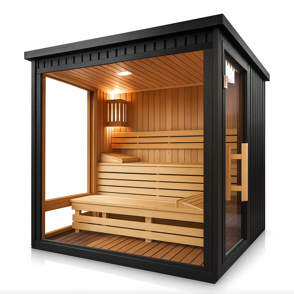 Rectangle Side Door Cedarwood Sauna