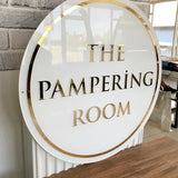 Acrylic Circle Backlit Sign