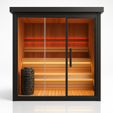 Rectangle Side Door Cedarwood Sauna